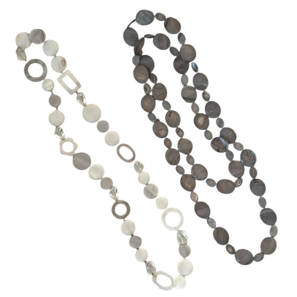 (2) Glass Necklaces